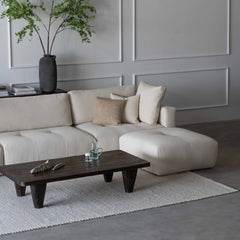 Sky Modern L Shape | Sectional Modular Sofa - Beige