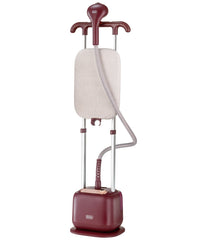 Black+Decker, Twin Pole Garment Steamer with Ironing Board, Rose Gold, GST2450