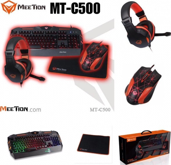 Meetion Backlit Gaming Kits 4 IN 1, US/ARA, USB | MT-C500