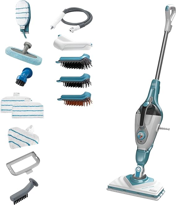 Black+Decker, 1600W Multifunction Corded Steam Mop, BHSM1610DS