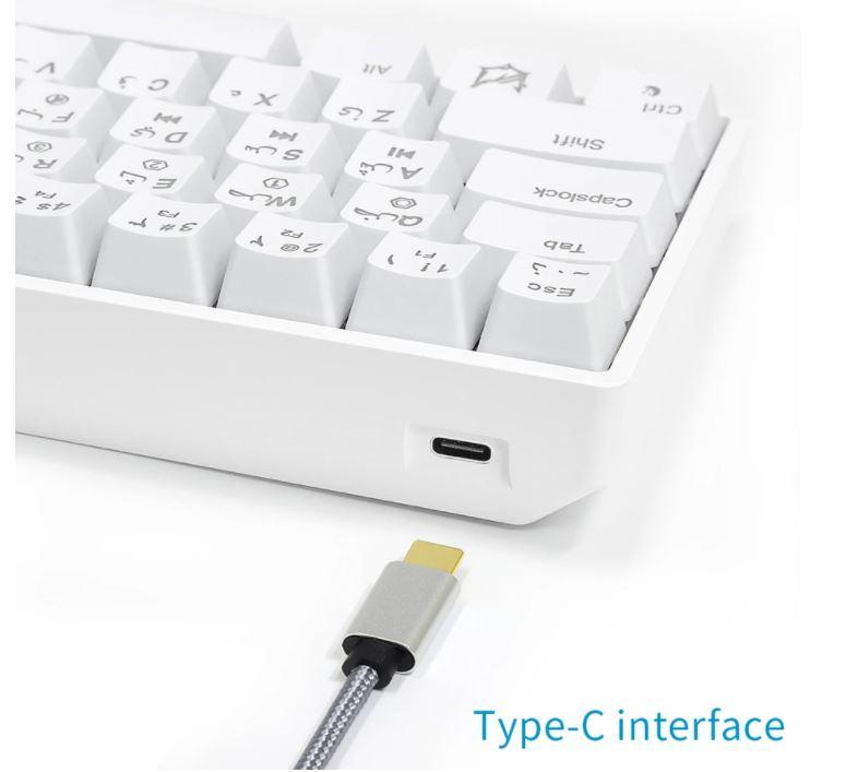 Foxlabs Mirage Arabic White color Red Switch 60%