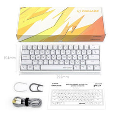 Foxlabs Mirage Arabic White color Red Switch 60%