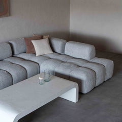 Harmony Light Grey Modern Corner & L Shape | Extendable Sofa