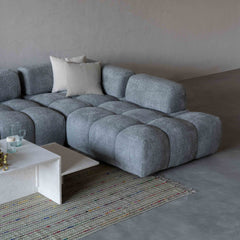 Harmony Mid Grey Modern Corner & L Shape | Extendable Sofa