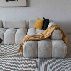 Harmony Modern White Corner & L Shape | Extendable Sofa