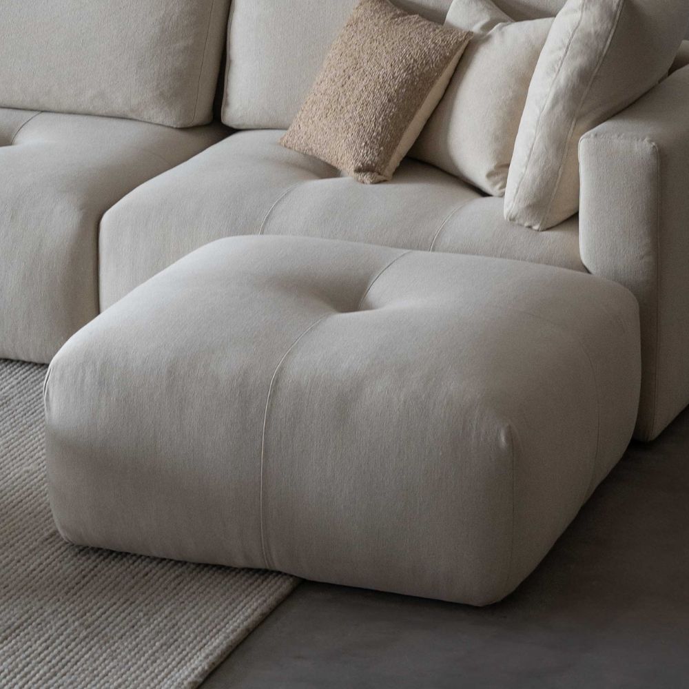 Sky Modern L Shape | Sectional Modular Sofa - Beige