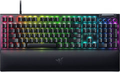 Razer BlackWidow V4 Mechanical Gaming Keyboard, Razer Green Switches, Black | RZ03-04690100-R3M1