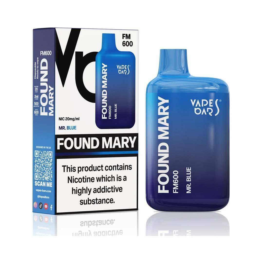 Found Mary FM600 Mr Blue Disposable Vape - Click & Vape