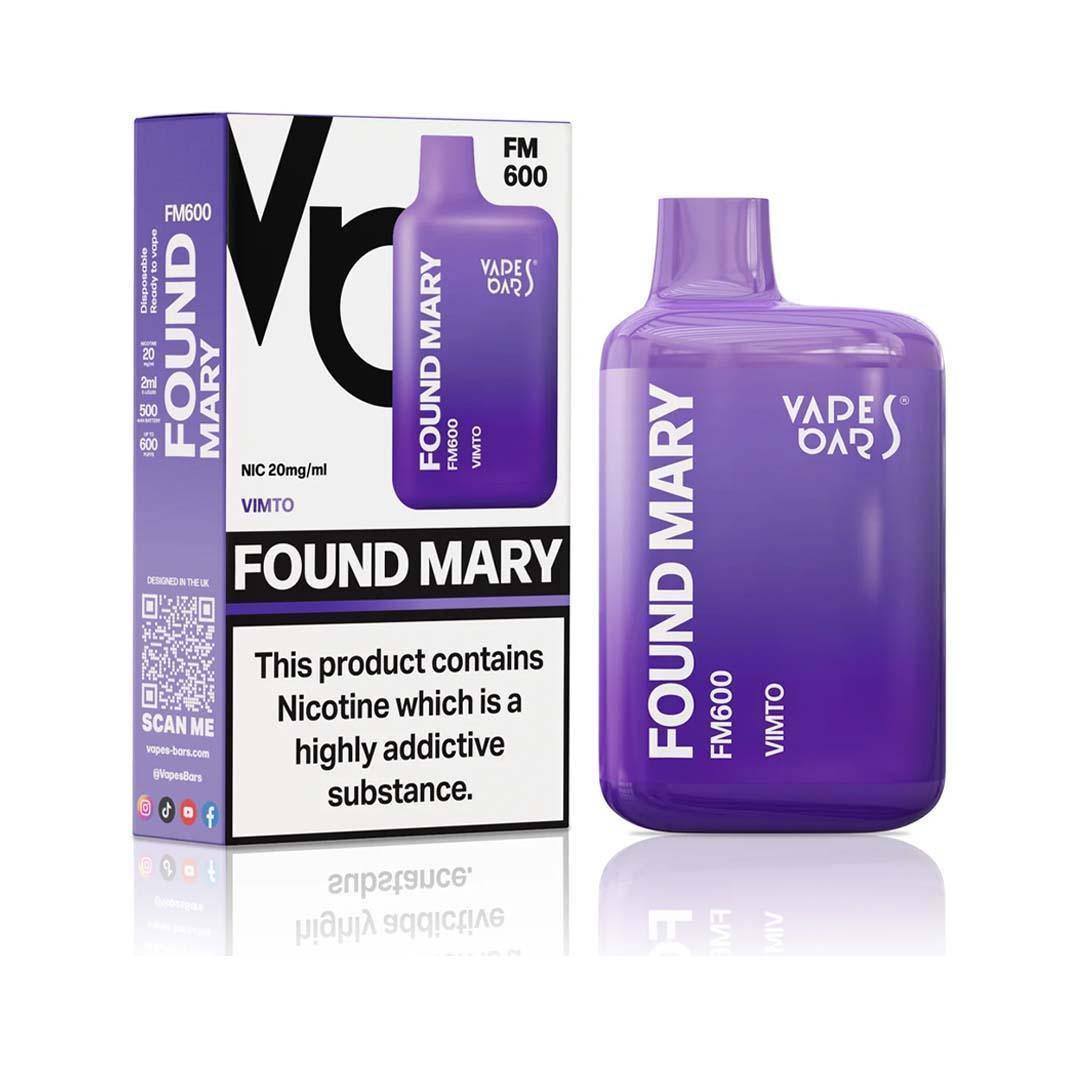 Found Mary FM600 Vimto Disposable Vape - Click & Vape