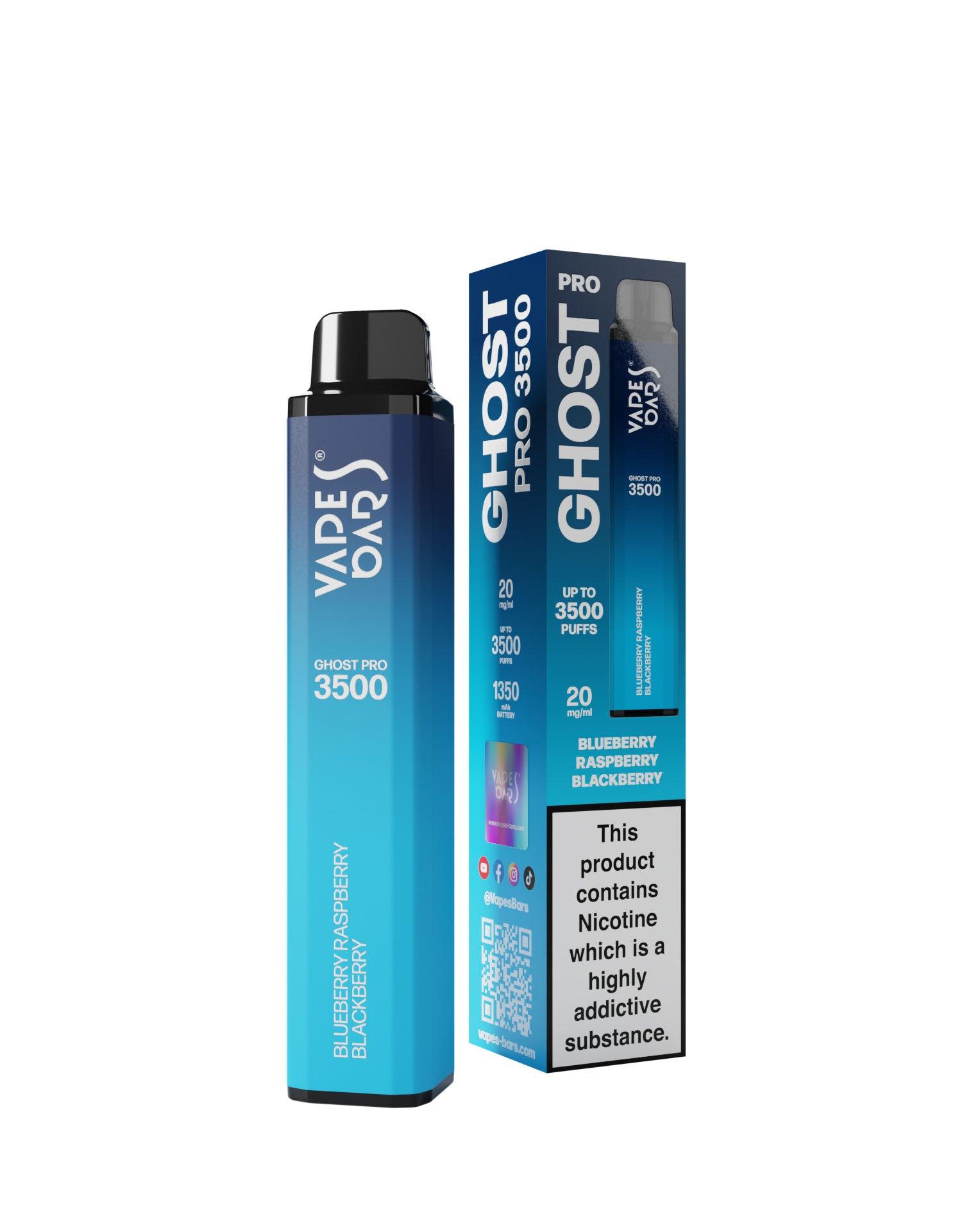 Ghost Pro 3500 Blueberry Raspberry Blackberry 20MG - Vape Unit