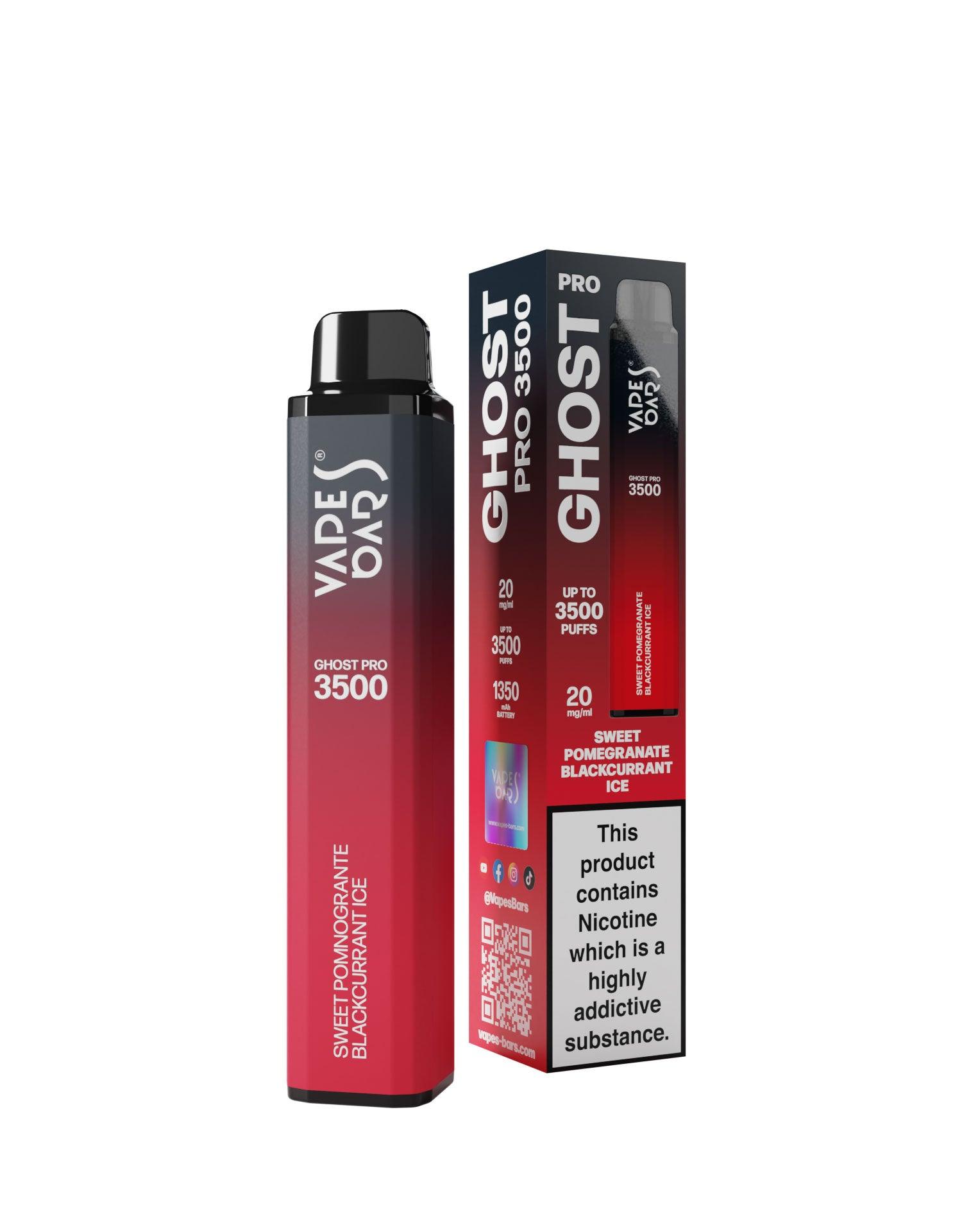 Ghost Pro 3500 Sweet Pomegranate Blackcurrant Ice 20MG - Vape Unit