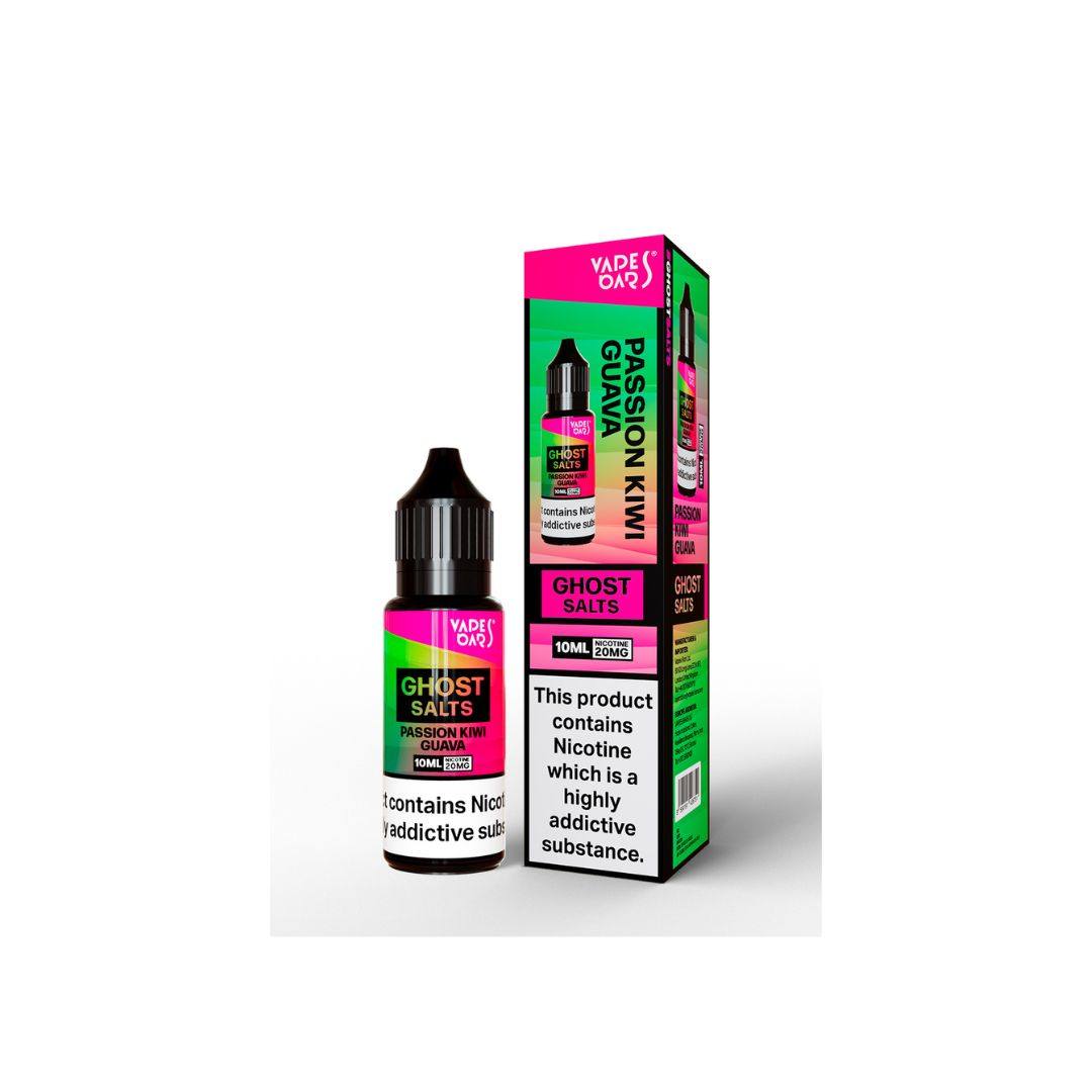 Ghost Salts Passion Kiwi Guava Vapes Bars E-Liquid 10ml - Click & Vape