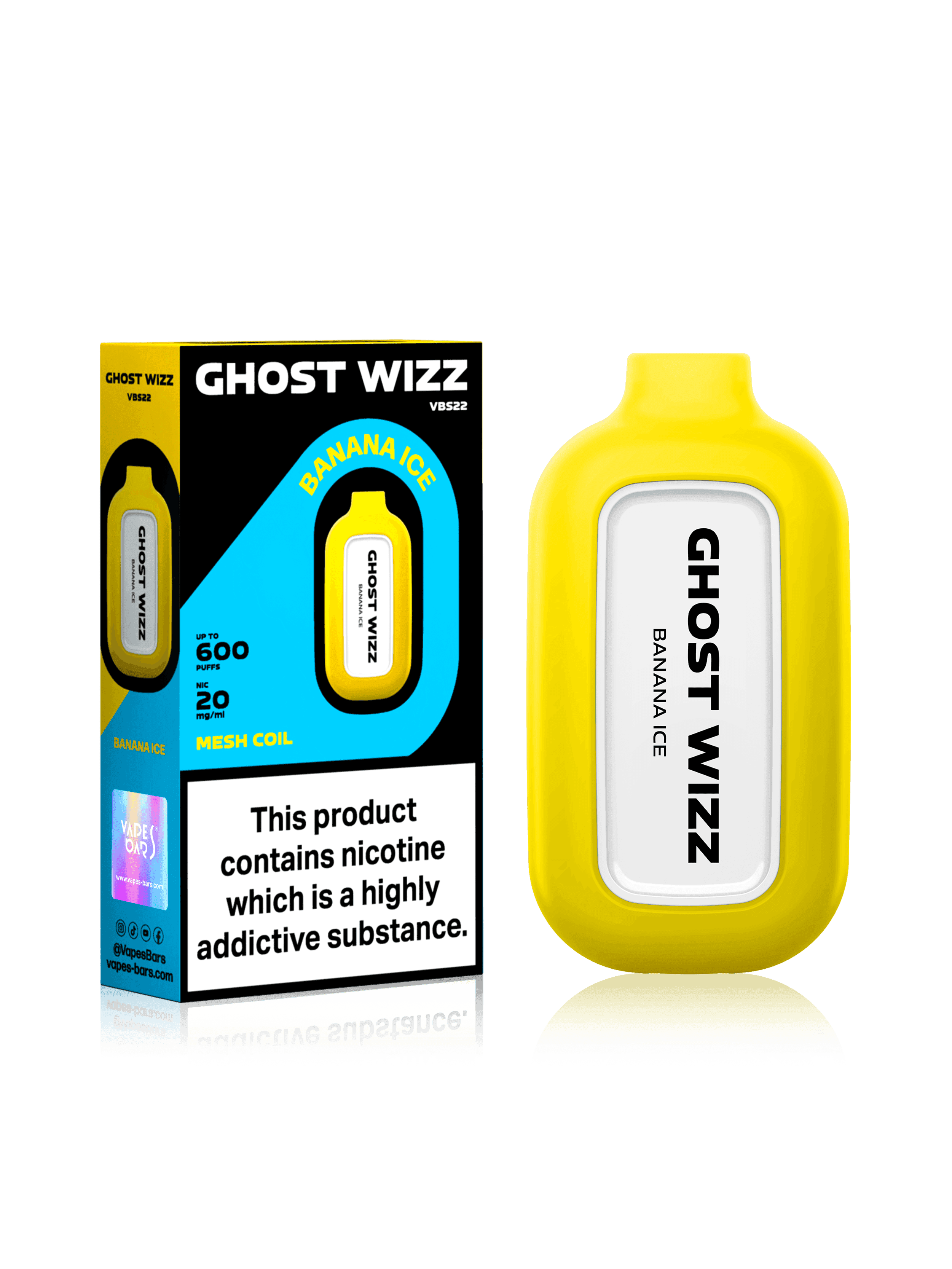 GHOST WIZZ BANANA ICE Disposable Vape - Click & Vape