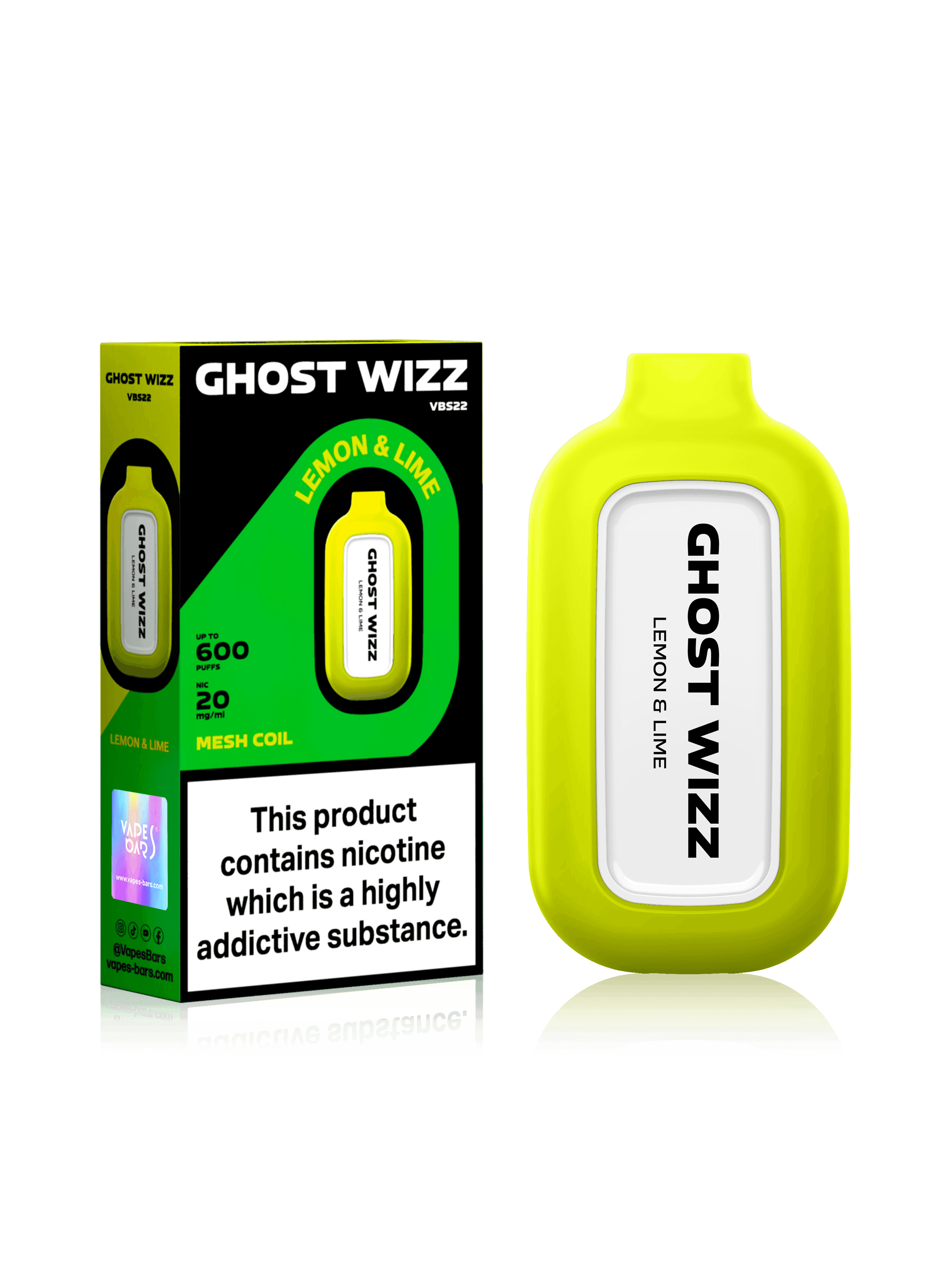 GHOST WIZZ LEMON & LIME Disposable Vape - Click & Vape