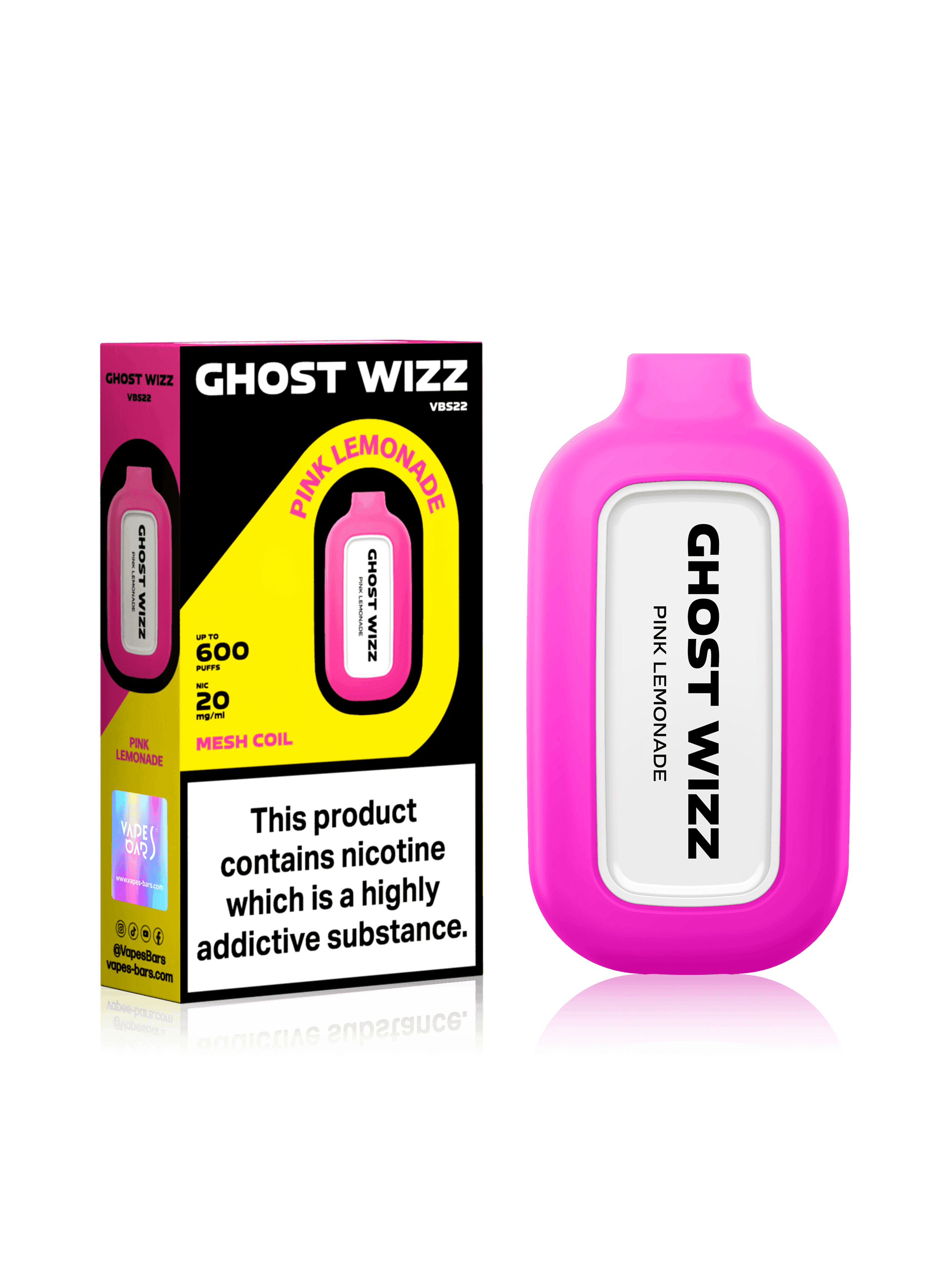 GHOST WIZZ PINK LEMONADE Disposable Vape - Click & Vape