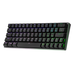 Cooler Master SK622 Wireless 60% Mechanical Keyboard with Low Profile Blue Switches Wired